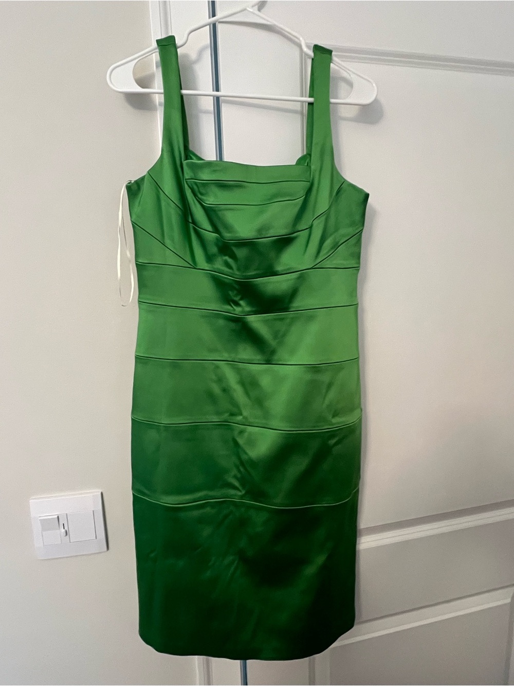 JAX Satin Sheath Cocktail Dress